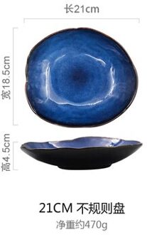 Nordic Keramische Voedsel Schotel Plaat Huishoudelijke Aardewerk Onregelmatige Schotel Salade Schotel Schotel Servies
