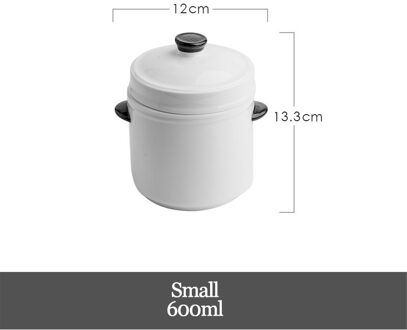 Nordic Keuken Binaural Stoofpot Kom Keramische Kookpan Met Deksel Dessert Soep Kokend Pot Gestoomde Vla Kom Pot Keuken Pan klein