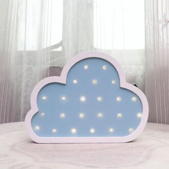 Nordic Kwekerij Kinderkamer Decor Cloud Vorm Led Nachtlampje Muur Opknoping Licht Scandinavische Kids Kinderdorp Kamer Meisjes Kamer decor blauw cloud