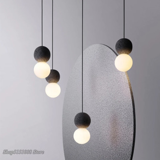 Nordic LED Glass Ball Pendant Lights Modern Dining Room Bedroom kitchen hanging lamps Indoor Home Decor Cafe Lighting Luminaire