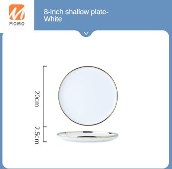 Nordic Light Luxe Keuken Steak Plaat Creatieve Keramische Diner Plaat Kleine Plaat Servies Ontbijt Plaat Huishouden 1