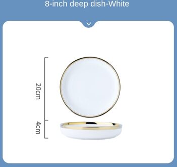 Nordic Light Luxe Keuken Steak Plaat Creatieve Keramische Diner Plaat Kleine Plaat Servies Ontbijt Plaat Huishouden 5