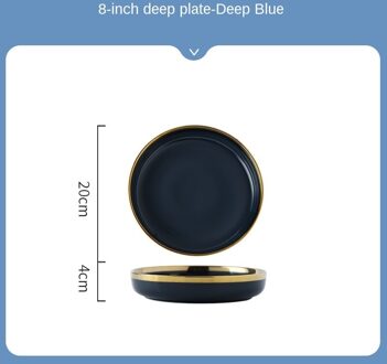 Nordic Light Luxe Keuken Steak Plaat Creatieve Keramische Diner Plaat Kleine Plaat Servies Ontbijt Plaat Huishouden 8