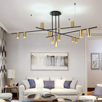 Nordic Living Room Gold Ceiling Chandelier Lights Modern Dining Room Furniture Lighting Fixture Attic Bedroom Decor Chandeliers