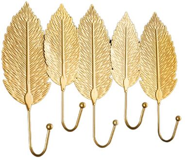 Nordic Luxe Leaf Vormige Haak Purse Jas Rek Sleutel Hanger Muur Opknoping Decor R9JC 5B
