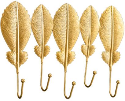 Nordic Luxe Leaf Vormige Haak Purse Jas Rek Sleutel Hanger Muur Opknoping Decor R9JC 5C