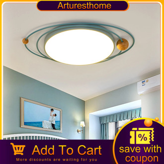 Nordic macaron ceiling lamp 18W 27W 36W LED Circular Panel Light Surface Mounted led ceiling light AC 220V lampada led lamp