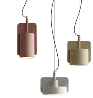 Nordic Macaron Pendant Lights Industrial Retro Hanging Lamp Terrazzo Color Pendant Lamp Creative Dining Room Cafe light fixture