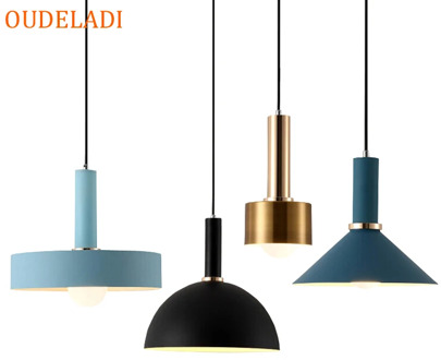 Nordic Macarons pendant lights Modern bedroom bedside dining room Pendant lamp Bar/cafe individual creative lighting fixtures