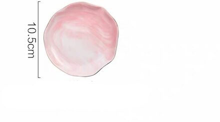 Nordic Marmer Verstoorde Salade Cosmetica Decoratieve Lade Porselein Diner Schotel Keramische Dessert Fruitschaal Sieraden Opbergvak 4 duim roze