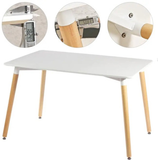 Nordic Minimalist Style Dining Table Non-slip Table Legs Natural Beech Leisure Table And Chair Home Living Room Coffee Table HWC