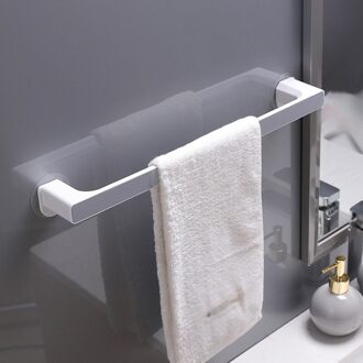 Nordic Minimalistische Badkamer Handdoek Opbergrek Zonder Perforatie Zuignap Handdoek En Badhanddoek Opbergrek Muur Gemonteerde grijs lang