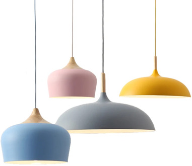 Nordic Pendant Light Fixtures Restaurant E27 Pendant Lamps Cafe Bar Macarons Lighting Hanging Lamps