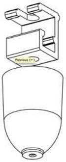 Nordic Plafondkap met bevestigingbeugel rail zwart 5050416