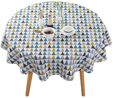Nordic Polyester Katoen Ronde Tafelkleed Banket Party Tafel Prachtige Tafel Decoratie Rekwisieten Levert