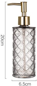 Nordic Retro 280Ml Draagbare Glazen Push Vloeibare Zeep Dispensers Lotion Fles Bad Decor Reizen Badkamer Accessoires Container