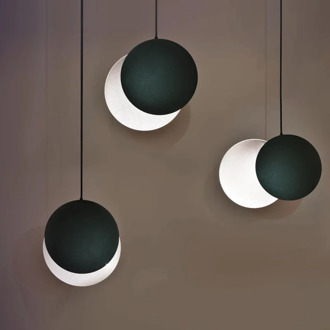 Nordic Rotatable Moon Pendant Light for Bedroom Modern Living Room Decor Bedside Lamp Stair Villa Bar Dining Room Light Fixture