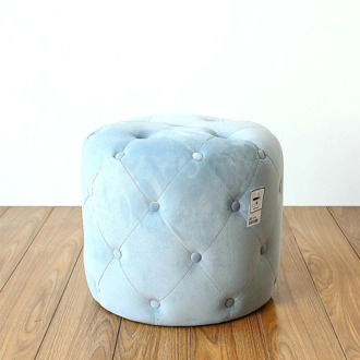 Nordic Sofa Stool Fabric Round Ottoman home Fashion Cute pouf Round Stool Modern Creative Shoes Bench 45*41cm