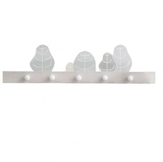 Nordic Stijl Cartoon Hal Woonkamer Deur Eenvoudige Sleutel Kleding Haak Hanger Kinderkamer Decor Sleutel Opknoping Hanger Opslag Haak grijs CurveTreefive