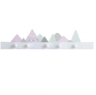 Nordic Stijl Cartoon Hal Woonkamer Deur Eenvoudige Sleutel Kleding Haak Hanger Kinderkamer Decor Sleutel Opknoping Hanger Opslag Haak Multi Mountain five