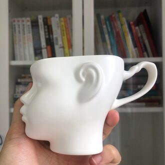 Nordic Stijl Cup Persoonlijkheid Creatieve Gezicht Mok Paar Keramische Gouden Koffiekopje Koffie Mok Mok Leuke Koffie Mokken En Kopjes gewoon