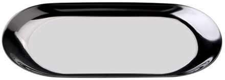 Nordic Stijl Goud Eettafel Plaat Rvs Dessertbord Moer Fruit Cake Lade Snack Keuken Plaat Westerse Steak Keuken Plaat zilver-L