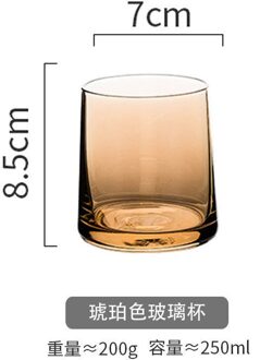 Nordic Stijl Ins Kleurrijke Whiskey Glazen Beker Coffe Mok Huishoudelijke Whiskey Glas Mok Transparant Water Glazen Beker Drinken Sap Glas Rood