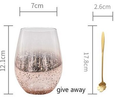 Nordic Stijl Ins Nordic Starry Glas Water Glas Huishouden Melk Sap Cup Koffiekopje Drankkop Bier Mok gouden