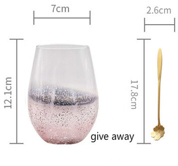 Nordic Stijl Ins Nordic Starry Glas Water Glas Huishouden Melk Sap Cup Koffiekopje Drankkop Bier Mok roze