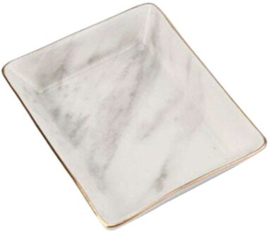 Nordic Stijl Keramiek Marmer Patroon Sieraden Plaat Ring Ketting Cosmetische Snack Gedroogd Fruit Opbergvak