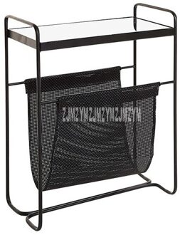 Nordic Stijl Kleine Bank Bijzettafel Zwart Ijzer Kunst Beweegbare Moderne Salontafel Moderne Nachtkastje Nachtkastje Mini Creatieve Thee Tafel