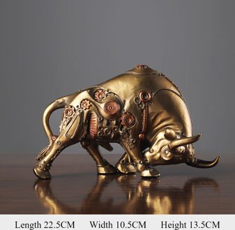 Nordic Stijl Koe Standbeeld Hars Sculptuur Handwerk Decor Woonkamer Decoratie Desktop Meubels goud