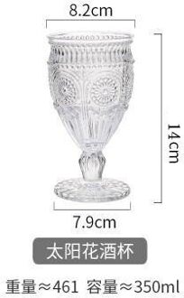 Nordic Stijl Loodvrij Glas Europese Reliëf Champagne Mousserende Wijn Druif Cocktail Sap Dessert Beker 01 stijl