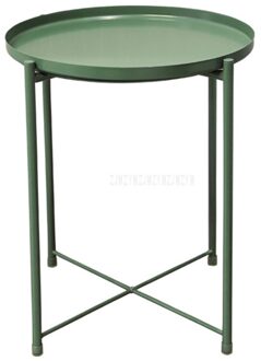Nordic Stijl Moderne Metalen Ronde Lade Kleine Thee Salontafel Sofa Side Woonkamer Carbon Staal Eenvoudige Elegante Meubels groen