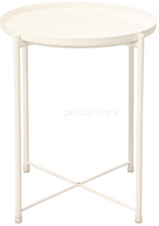 Nordic Stijl Moderne Metalen Ronde Lade Kleine Thee Salontafel Sofa Side Woonkamer Carbon Staal Eenvoudige Elegante Meubels wit