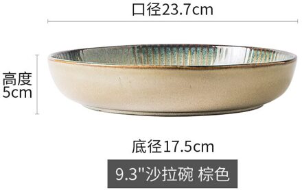 Nordic Stijl Servies Keramische Rijstkom Retro Ouderwetse Ins Rijstkom Diner Plaat Diner Plaat Slakom 2