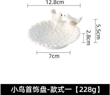 Nordic Stijl Sieraden Opslag Plaat Sieraden Display Creatieve Mooie Vogel Keramische Lade Ornamenten 1