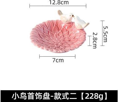 Nordic Stijl Sieraden Opslag Plaat Sieraden Display Creatieve Mooie Vogel Keramische Lade Ornamenten 2
