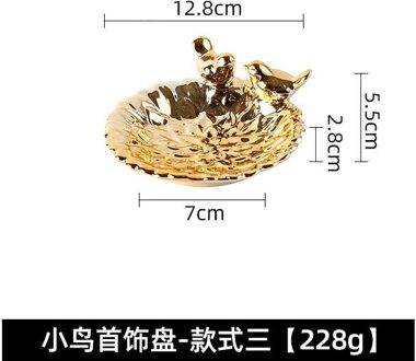 Nordic Stijl Sieraden Opslag Plaat Sieraden Display Creatieve Mooie Vogel Keramische Lade Ornamenten 3