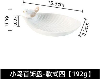 Nordic Stijl Sieraden Opslag Plaat Sieraden Display Creatieve Mooie Vogel Keramische Lade Ornamenten 4