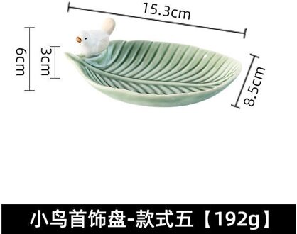 Nordic Stijl Sieraden Opslag Plaat Sieraden Display Creatieve Mooie Vogel Keramische Lade Ornamenten 5