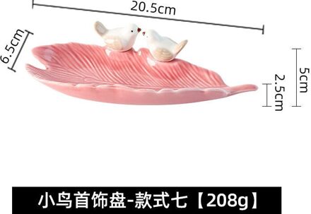 Nordic Stijl Sieraden Opslag Plaat Sieraden Display Creatieve Mooie Vogel Keramische Lade Ornamenten 7