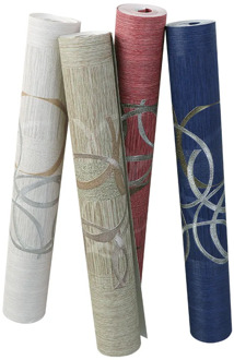 Nordic Style 3D Circle Striped Wallpaper Living Room Bedroom Flaxed Wallpaper Light and Luxury New