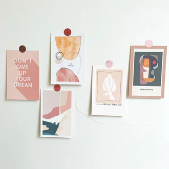 Nordic Style Abstract Art Card Creative Postcard Background Collocation Decorative Painting Wall Stickers Greeting Cards
