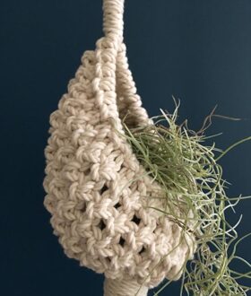 Nordic Tapestry Hand Geweven Bohemian Tapestry Tapijt Netto Zak Lucht Ananas Bloem Mand Ins Wind Wandtapijt Decoraties Height 13