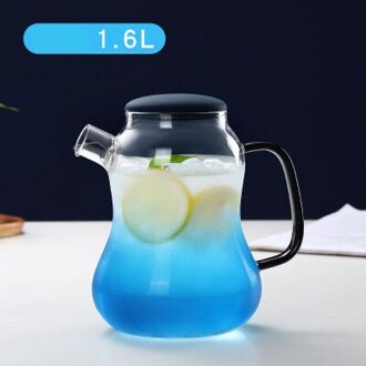 Nordic Verdikte Glas Koude Ketel, Grote Capaciteit Hittebestendig Explosieveilige Theepot, Home Office Sap Waterkoker 1600ml-6
