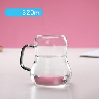Nordic Verdikte Glas Koude Ketel, Grote Capaciteit Hittebestendig Explosieveilige Theepot, Home Office Sap Waterkoker 320ml-1