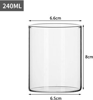 Nordic Water Fles Glas Cups Transparant Glas Creatieve Vruchtensap Drinkwater Cup Set Melk Fles Creatieve Melk Sap Mok 240ml-6