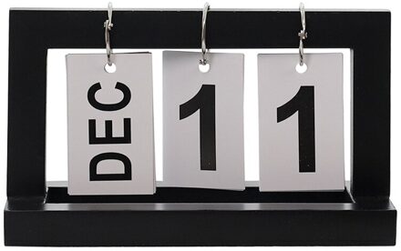 Nordic Wind Creatieve Hout-Pagina Draaien Kalender Eenvoudige Home Desktop Kleine Ornamenten Studie Kalender Kleine Ornamenten lucht blauw