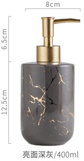 Nordic Witte Keramische Zeepdispenser Handdesinfecterend Soep Fles Home Hotel Druk Lege Fles Gel Shampoo Vocht Goud Druk Hoofd 6
